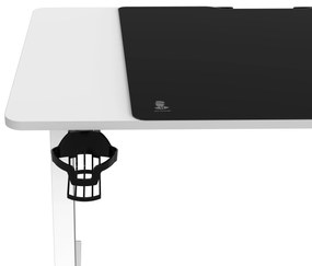 Állítható magasságú elektromos asztal EGON, 1100 x 720 x 600 mm, fehér színű