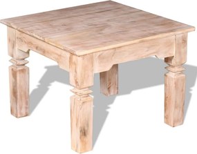 vidaXL tömör akácfa dohányzóasztal 60x60x45 cm
