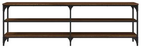 barna tölgy színű szerelt fa TV-szekrény 160 x 30 x 50 cm