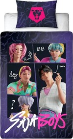 K-pop Démonvadászok Saja Boys kétoldalas ágyneműhuzat 140×200cm, 70x90 cm microfibre