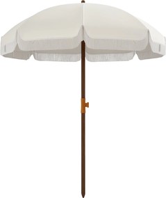 Outsunny Strandernyő Bőrönddel Ø190x210 cm Teraszi Napernyő 8 Rúddal, Kézi Nyitás, UV Ellenálló, Vízálló | Aosom