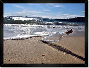 Poszterek keretben 40x30 Dugós üveg Térkép