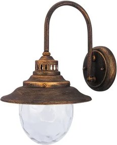 Kültéri fali lámpa e27 60w antik arany barcelona