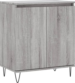 vidaXL szürke sonoma színű szerelt fa tálalószekrény 60 x 35 x 70 cm