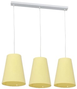 Csillár zsinóron PINIO 3xE27/60W/230V sárga