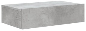betonszürke TV-szekrény LED-lámpákkal 60x35x15,5 cm