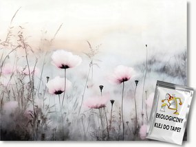 Fotótapéta Flizelina Természet Rét Kert Virágok Reggel Köd 312x219 ragasztó