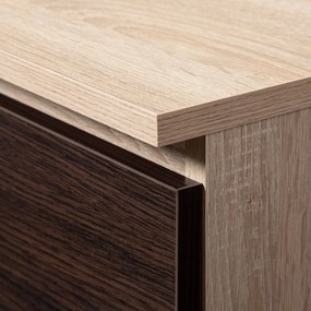 Sarok PC asztal Bevin (szonoma tölgy + wenge) (B). 1069143