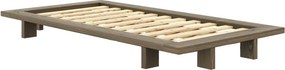 Barna borovi fenyő egyszemélyes ágy ágyráccsal 90x200 cm Japan – Karup Design