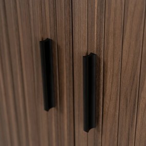 Komoda Dwudrzwiowa Rozsuwana 100 cm TRISH Orzech