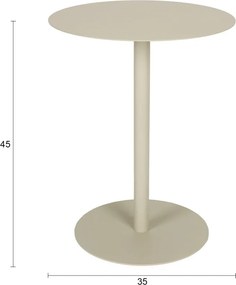 Acél kerek tárolóasztal ø 35 cm Snow – Zuiver