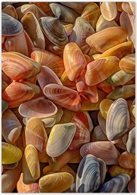 Poszterek 70x100 Színes kagylók nyomtatás