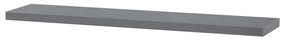 Poliță 120 cm, MDF, Gri Lucios P-002