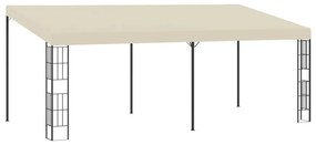 krémszínű falra szerelhető szövetpavilon 3 x 6 m