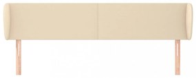 krémszínű szövet fejtámla 203x23x78/88 cm