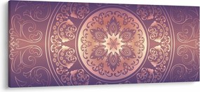 Kép - Mandala lila színátmeneten (120x50 cm)
