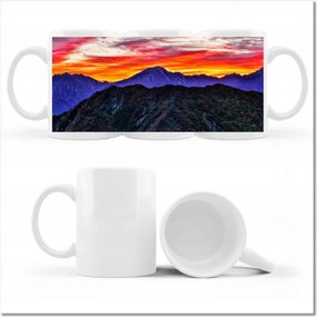 Fotó bögre Hegyi táj nyugattal