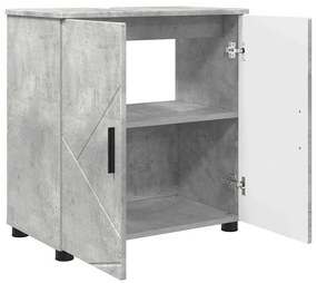 Fürdőszoba bútor szett 3 pcs Beton szürke 61 x 35 x 64 cm