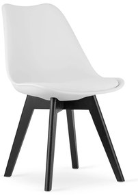 Fehér BALI MARK szék fekete lábakkal
