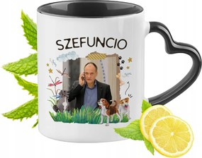 Pawel Kukiz Kukiz15 Fekete Bögre Szív Alakú Füllel Ajándék