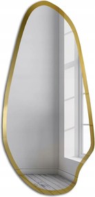 Jaspis organikus tükör tükörkeretben arany fényes 77x170