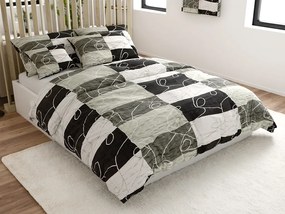 Krepp ágynemű KASPARO BLEND szürke Ágyneműhuzat mérete: 70 x 90 cm | 140 x 200 cm