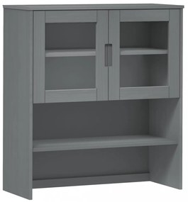 MOLDE szürke tömör fenyőfa felső szekrény 90 x 35 x 100 cm