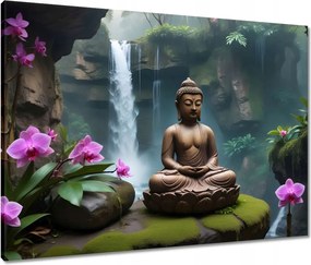 Vászonkép 80x60 Meditáló Buddha