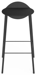 Fekete bőr bárszék Flamingo Bull – LIND DNA