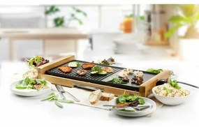 DOMO DO8311TP elektromos asztali grill - bambusz