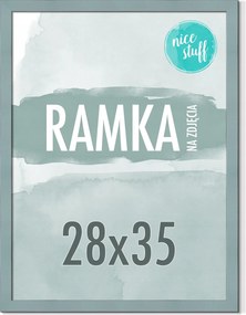 Képkeret 28x35 Képkeret 35x28 Mdf Szürke-kék