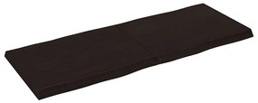 sötétbarna kezelt tömör asztallap 140x50x(2-4) cm