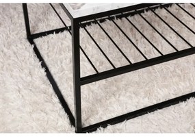 Kávésasztal ASUDE 43x95 cm fekete/fehér