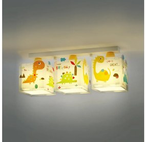 Dalber D-73453 - Gyerek mennyezeti lámpa DINOS 3xE27/60W/230V