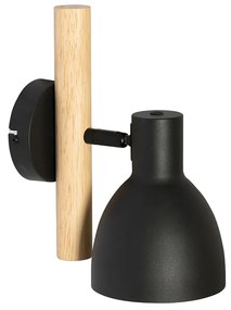 Rusztikus fali lámpa fekete fával - Flint