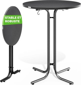 Összecsukható állóasztal, szürke, 110 x 70 cm