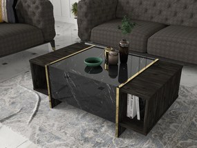 Dohányzóasztal Veyron - Black, Gold