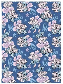 Disney Lilo és Stitch, A csillagkutya Hibiscus coral fleece takaró 110x150cm