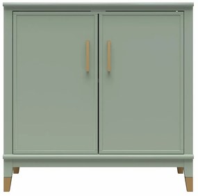 Zöld szekrény 86x85x41 cm Westerleigh – CosmoLiving by Cosmopolitan