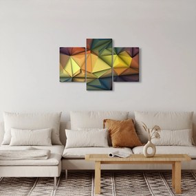 Kép - Sokszögű 3D absztrakció (90x60 cm)