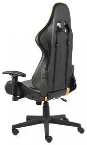 aranyszínű PVC forgó gamer szék