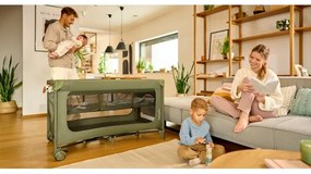 Lionelo - JASMIN EASY FOLD utazóágy, olíva zöld