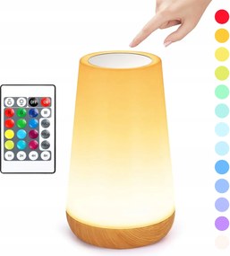 Led-es Vezeték Nélküli Érintőképernyős Éjjeli Lámpa Fényerőszabályozható Hálószobába Távirányítóval