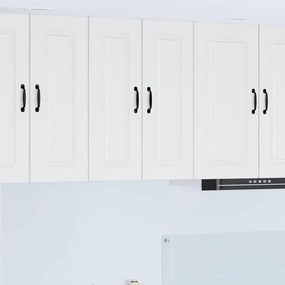 Fali konyhaszekrény Magas Fényű Fehér 30 x 31 x 80 cm Faanyag