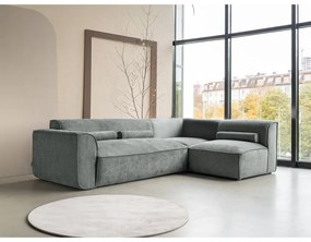 Világoszöld sarokkanapé (jobb oldali) Flex Felix – Miuform