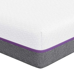 Matrac Fehér és Szürke 100 x 200 cm Memóriahab