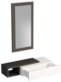 Fali polc Vien - Anthracite, White