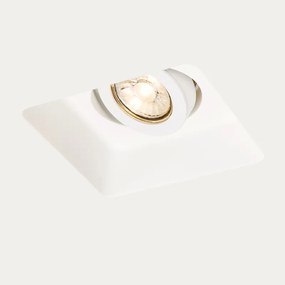 Beépített spotlámpa fehér 15 cm négyzet alakú dönthető - Gypsy Stucco
