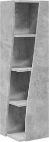 vidaXL Sarokszekrény Beton Szürke 27,5x27x102cm Faanyag