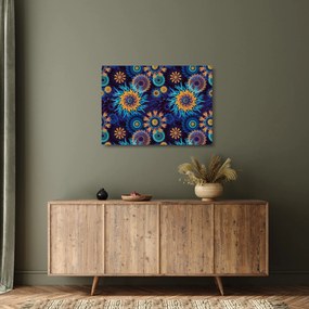 Kép - 3D virágok (üvegen) (70x50 cm)